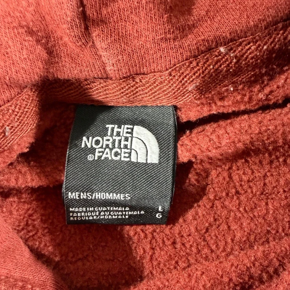 The North Face Mens Never Stop Exploring Hoodie Rust Red Pullover Large